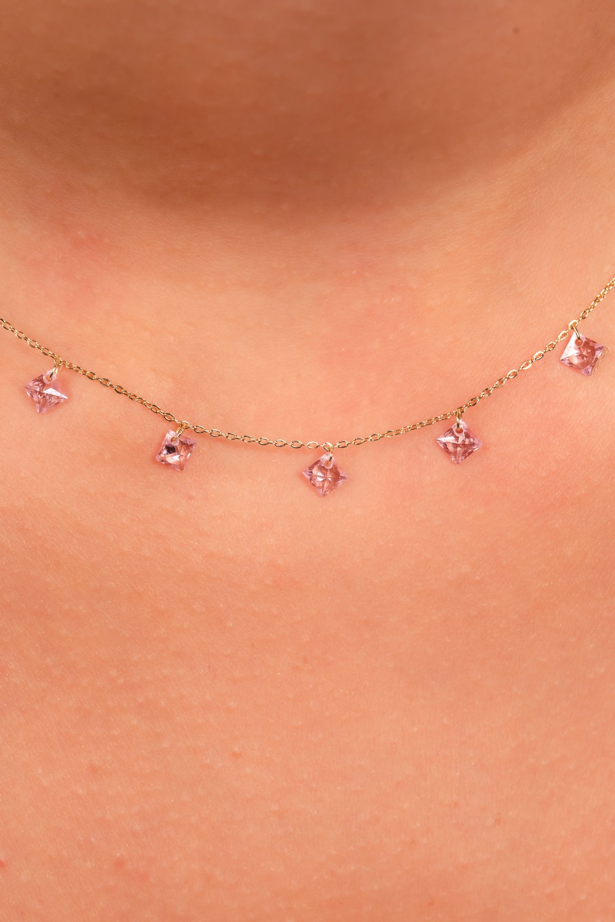 Amethyst Whisper Drop Necklace