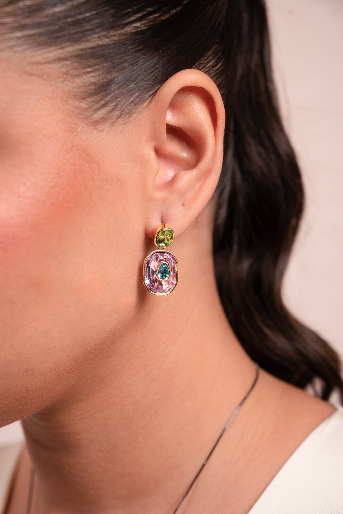 Aurora Prism Crystal Drop Earrings