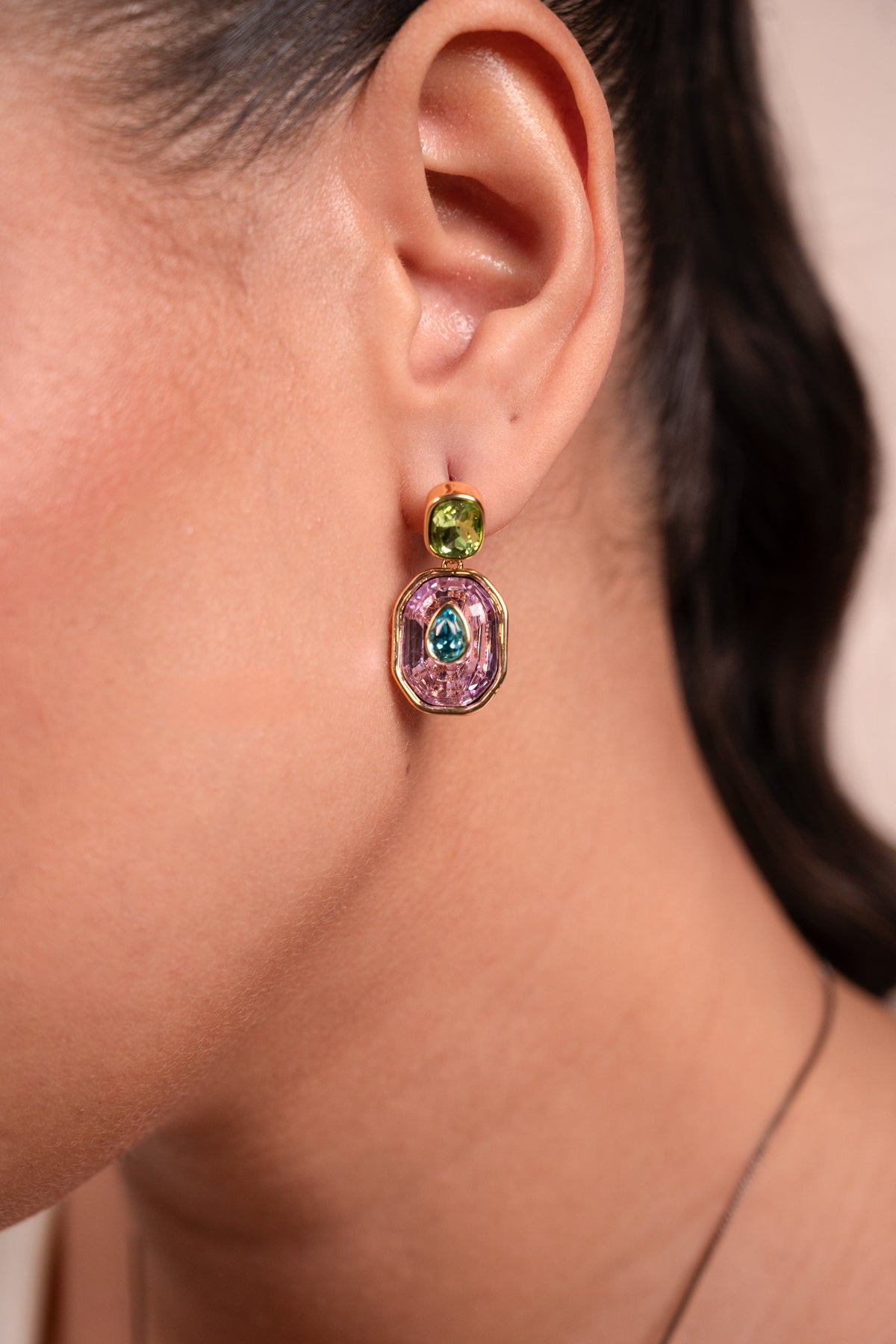 Aurora Prism Crystal Drop Earrings