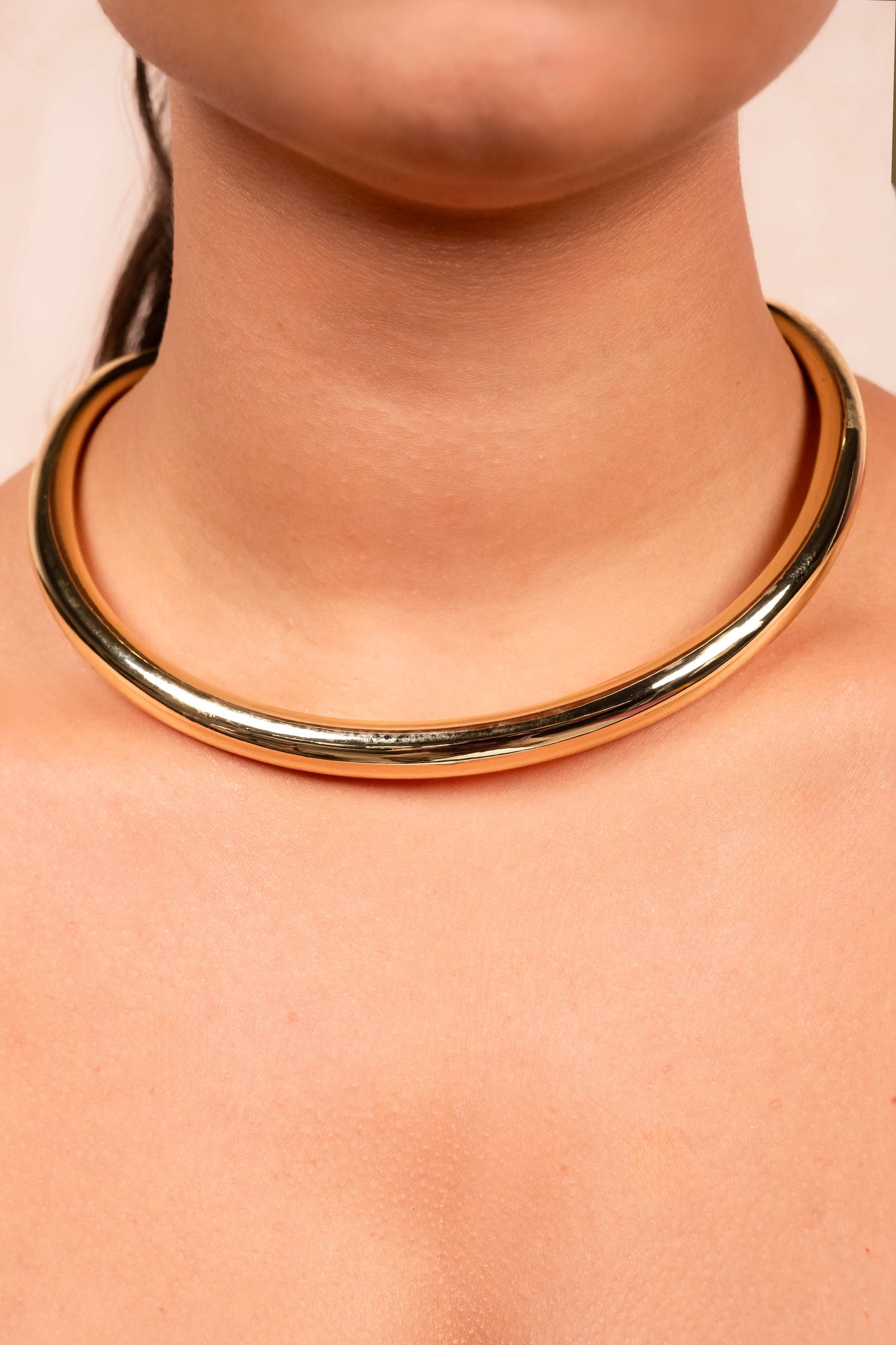 Golden Edge Collar Necklace Set