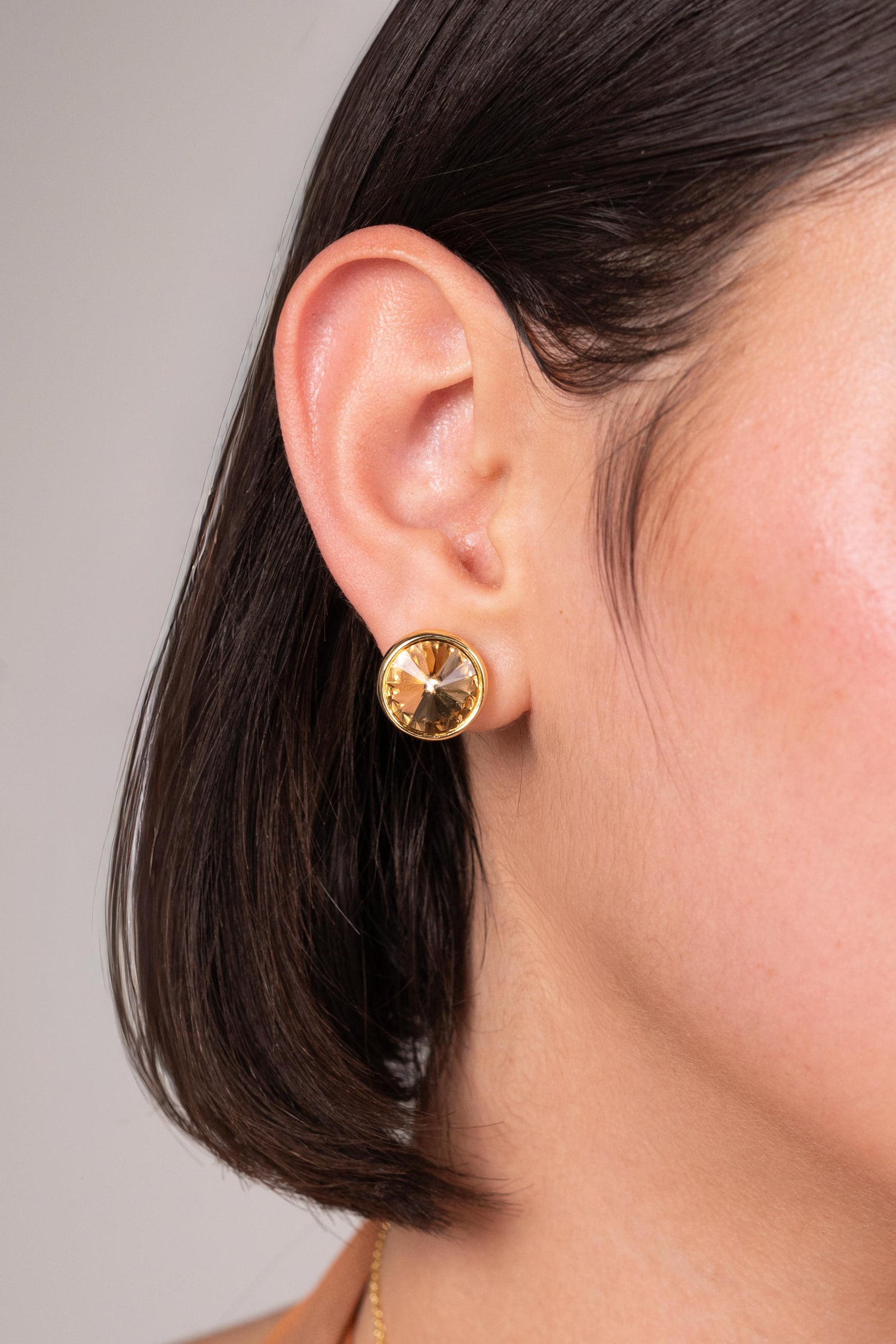 Golden Orbit Pendant Necklace Set
