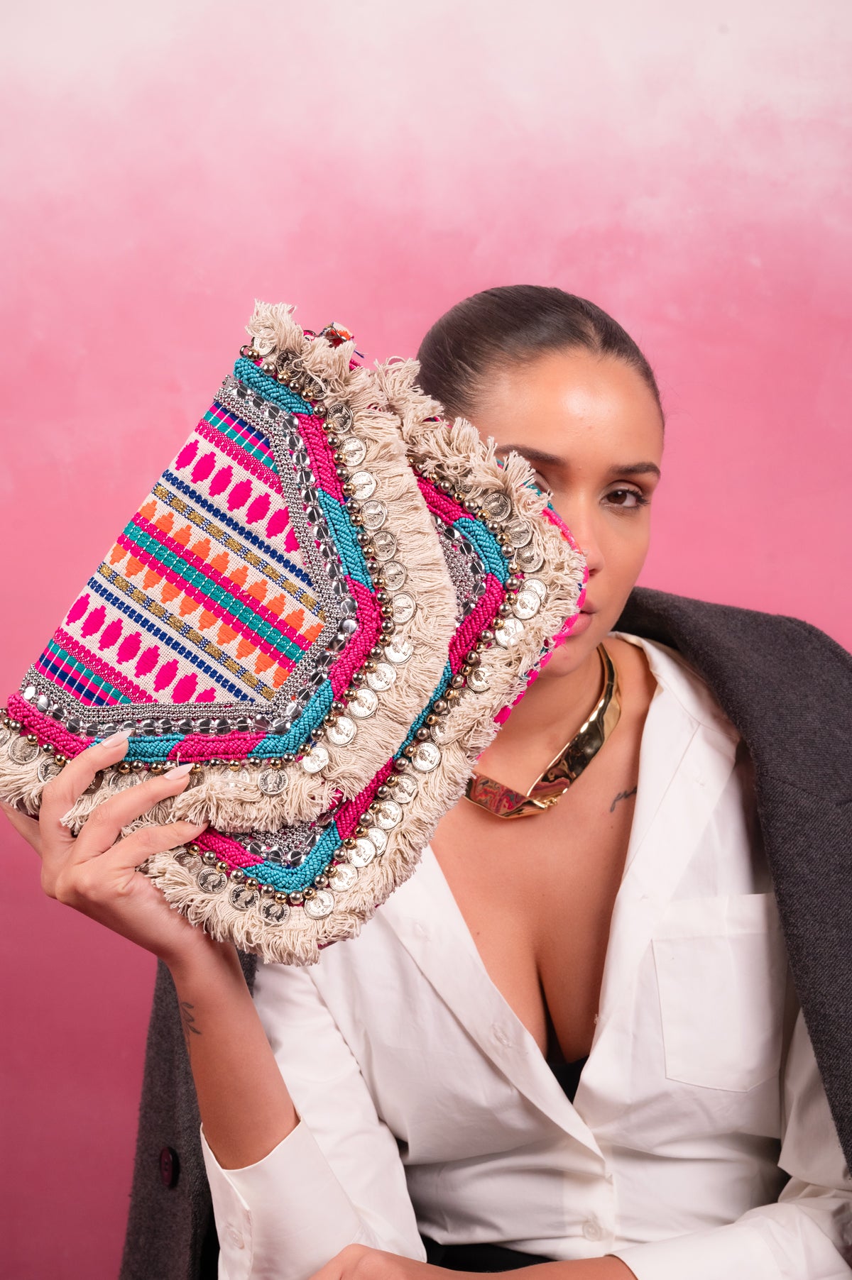 Nomad Luxe Handcrafted Statement Clutch