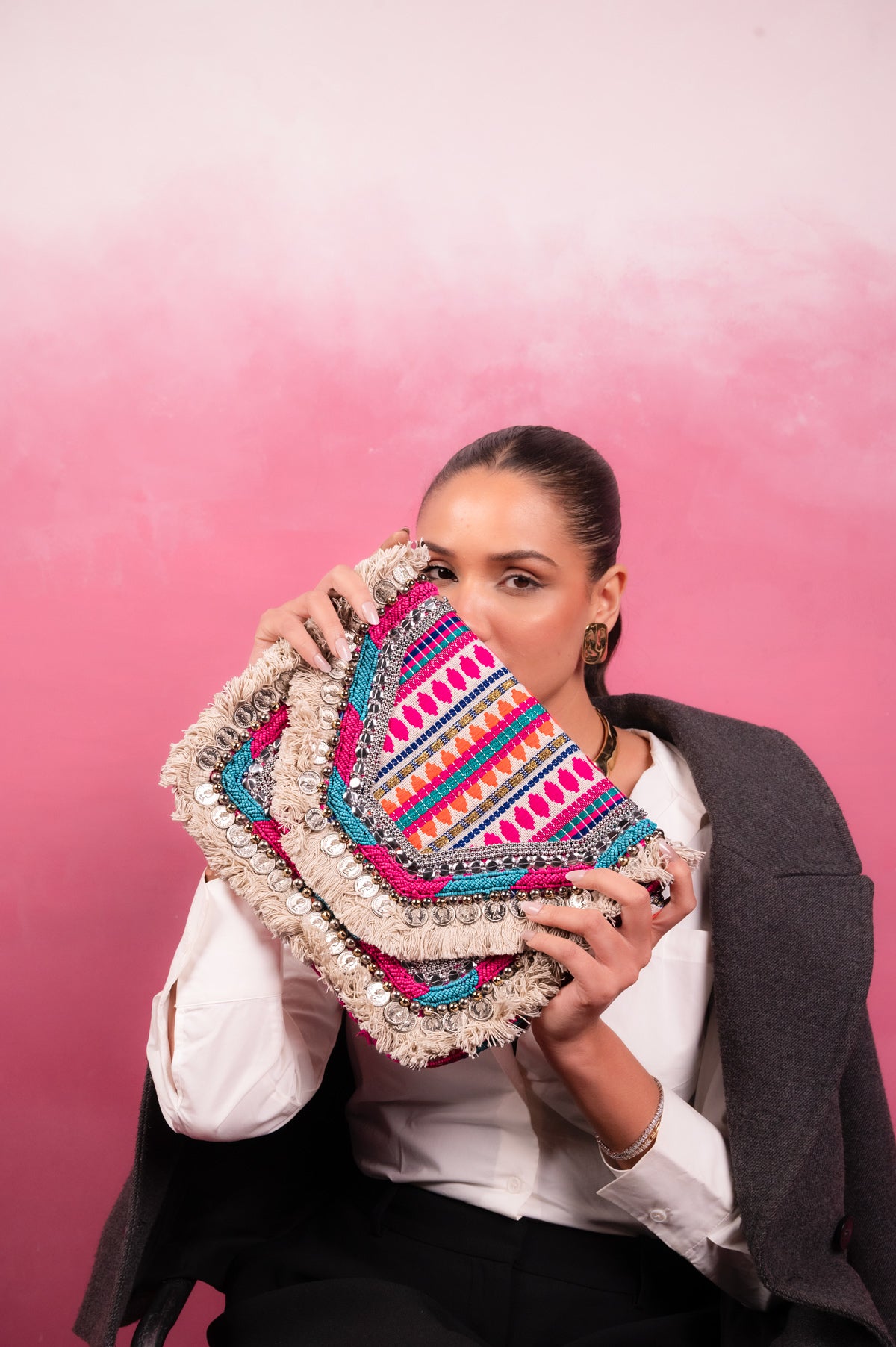 Nomad Luxe Handcrafted Statement Clutch