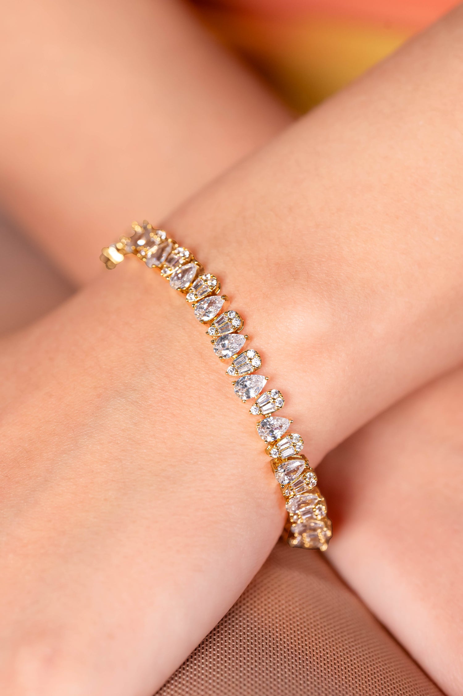 Radiant Crystal Tennis Bracelet