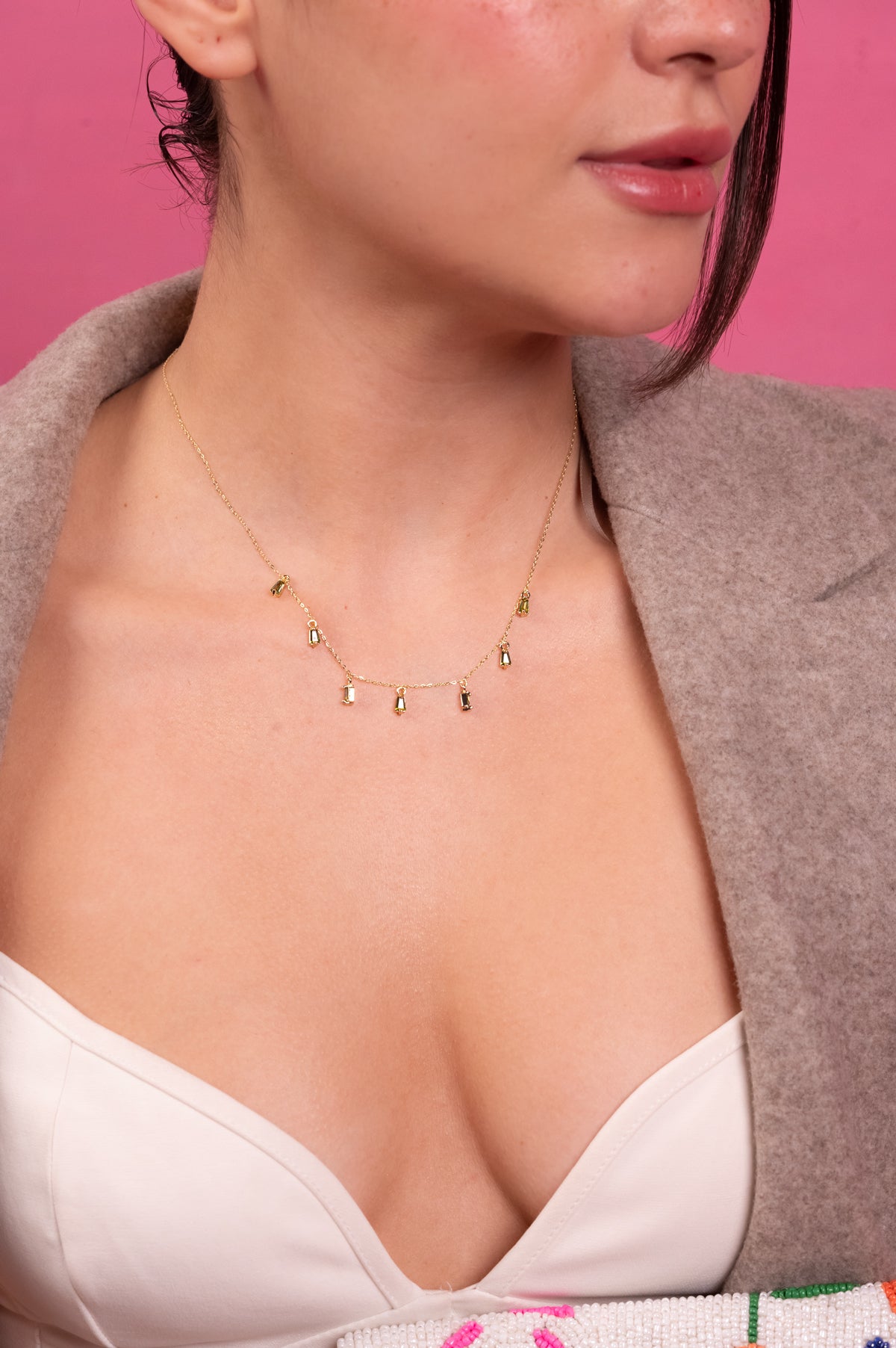 Starlight Drop Pendant Necklace