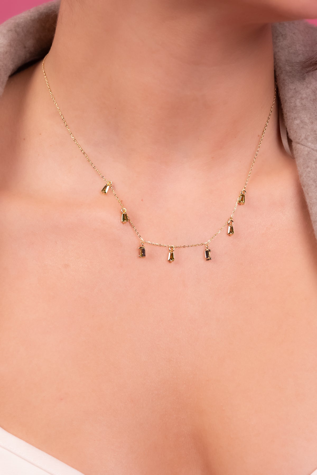 Starlight Drop Pendant Necklace