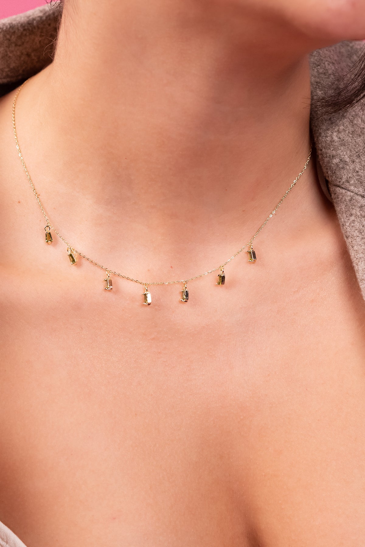 Starlight Drop Pendant Necklace