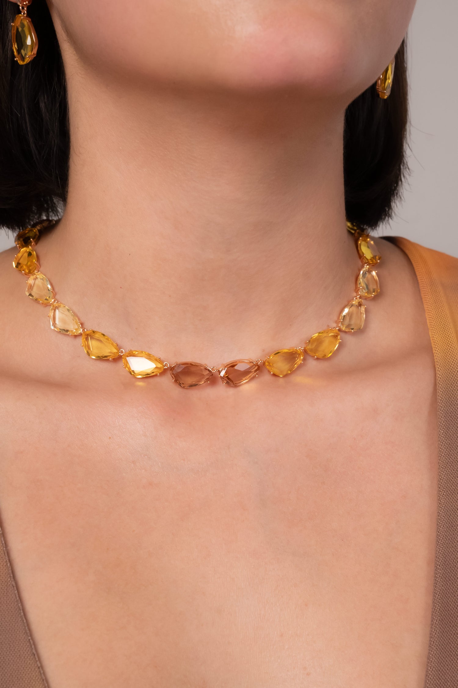 Sunlit Elegance Necklace & Bracelet Set
