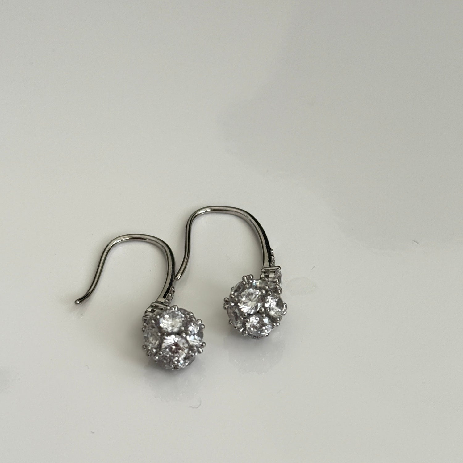 Frost Cluster Drop Earrings