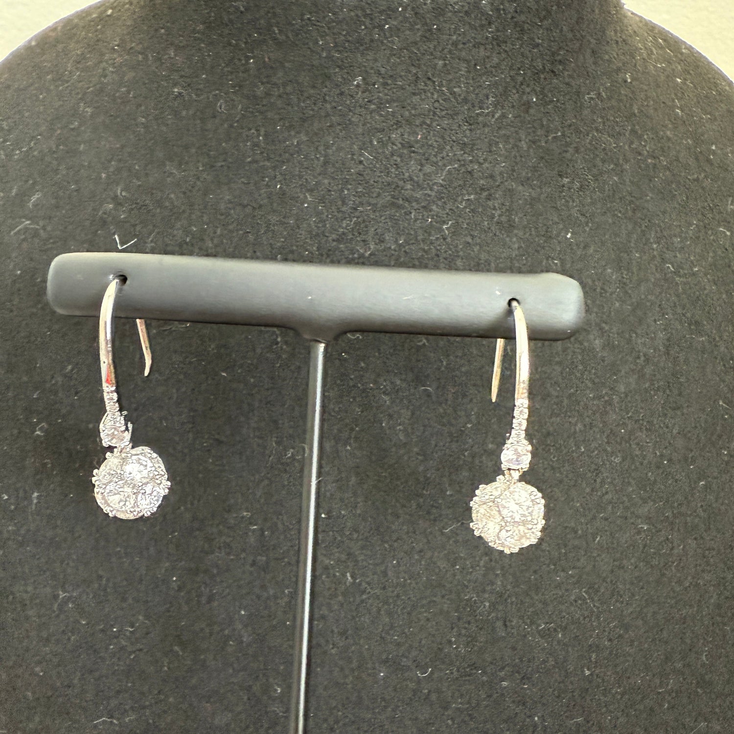 Frost Cluster Drop Earrings