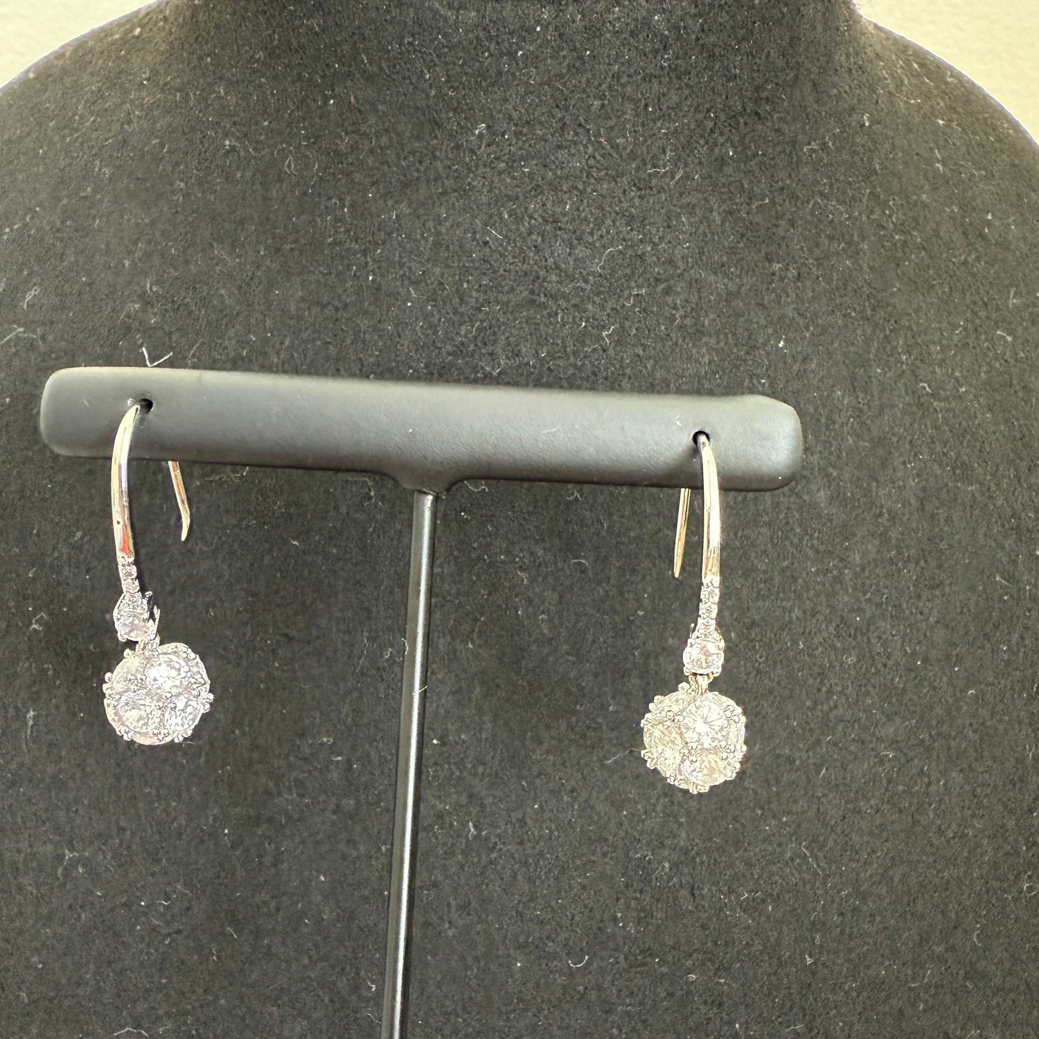 Frost Cluster Drop Earrings