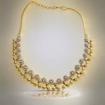 Anaya Gold Plated CZ Necklace Set – Elegant Minimal Bridal Jewelry - Vinni’s Jewelry