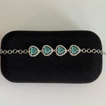 Aqua Teardrop Elegance Bracelet - Vinni’s Jewelry