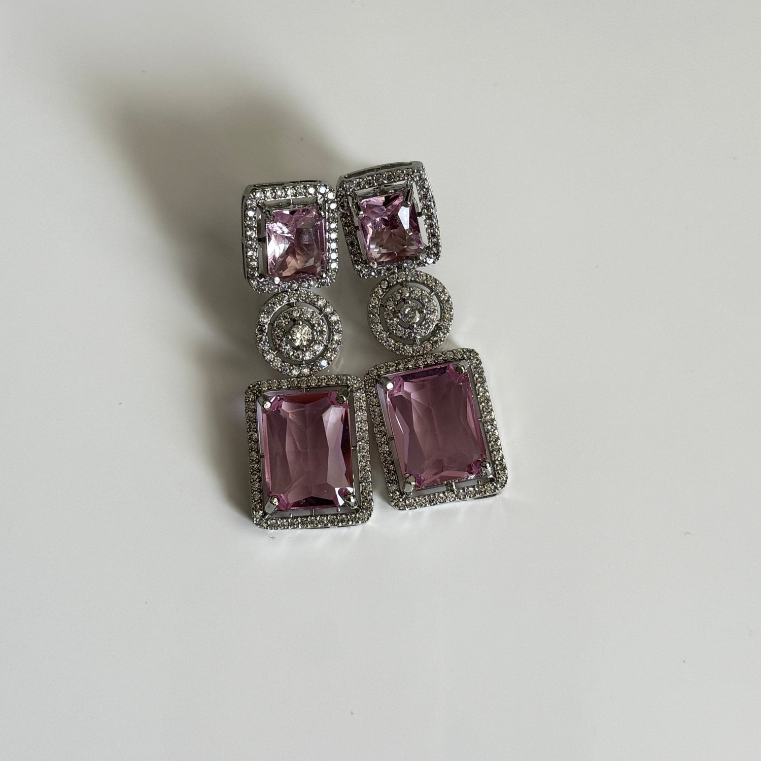 Blush Royale CZ Drop Earrings - Vinni’s Jewelry