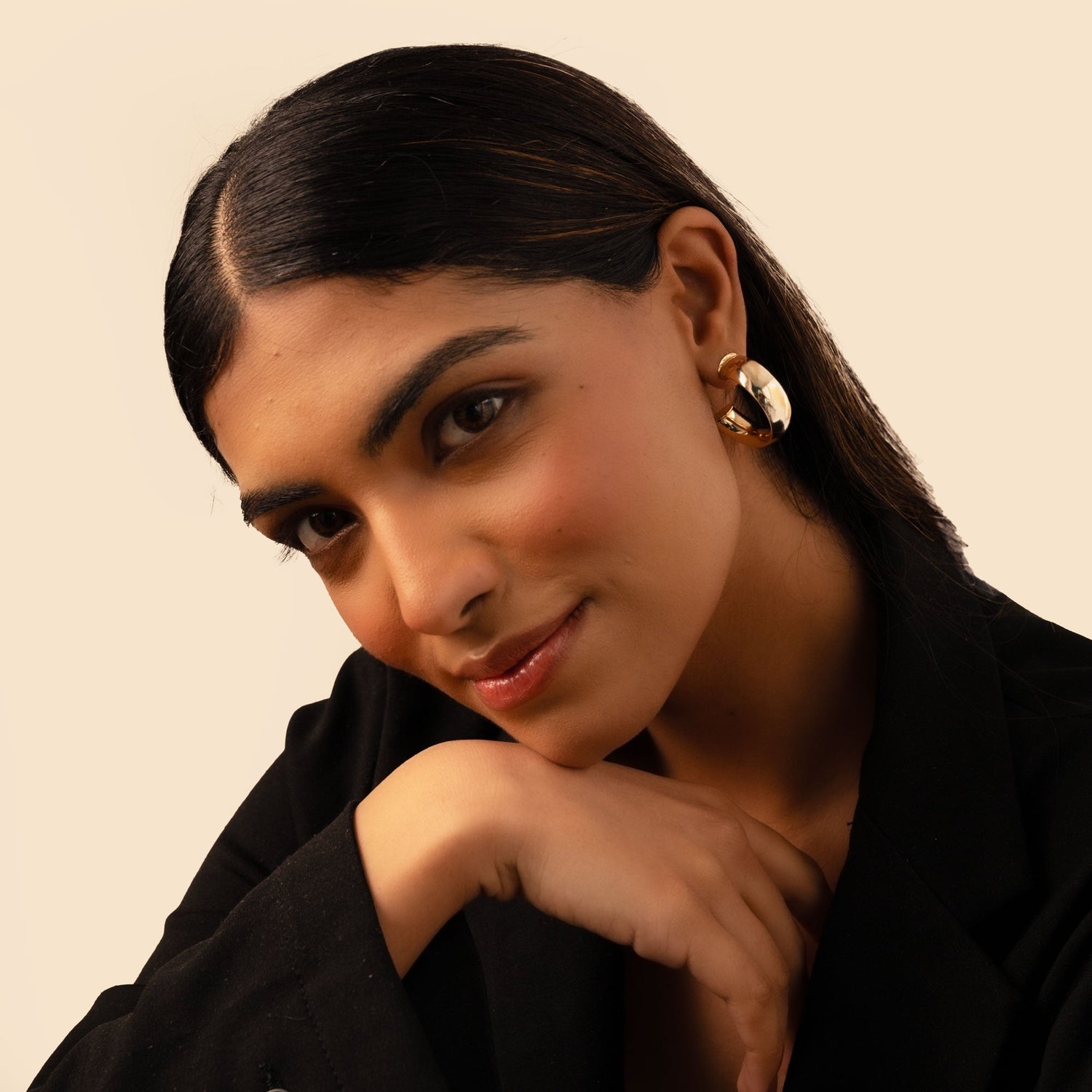 Bold Gold Chunky Hoop Earrings – Statement Minimalist Jewelry for Women - Vinni’s Jewelry
