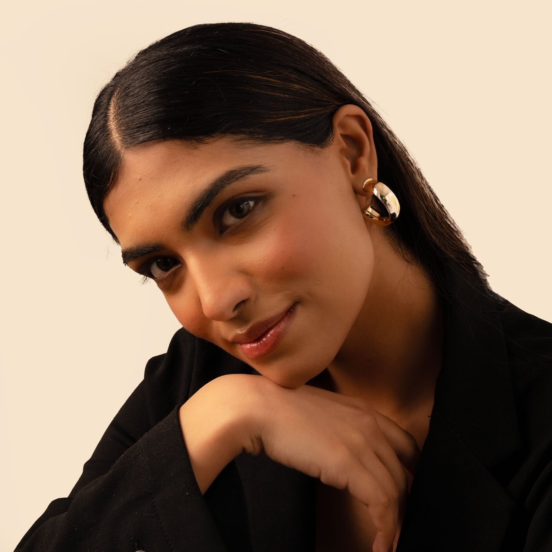 Bold Gold Chunky Hoop Earrings – Statement Minimalist Jewelry for Women - Vinni’s Jewelry