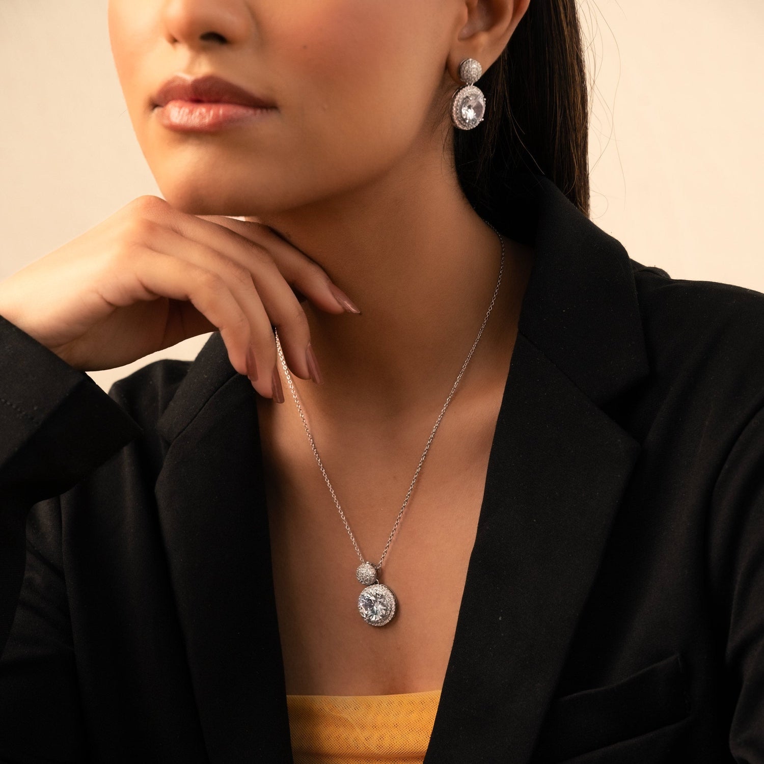 Celeste Spark Solitaire Set - Vinni’s Jewelry
