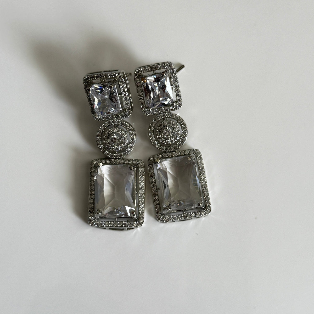 Celestial Glimmer CZ Drop Earrings - Vinni’s Jewelry