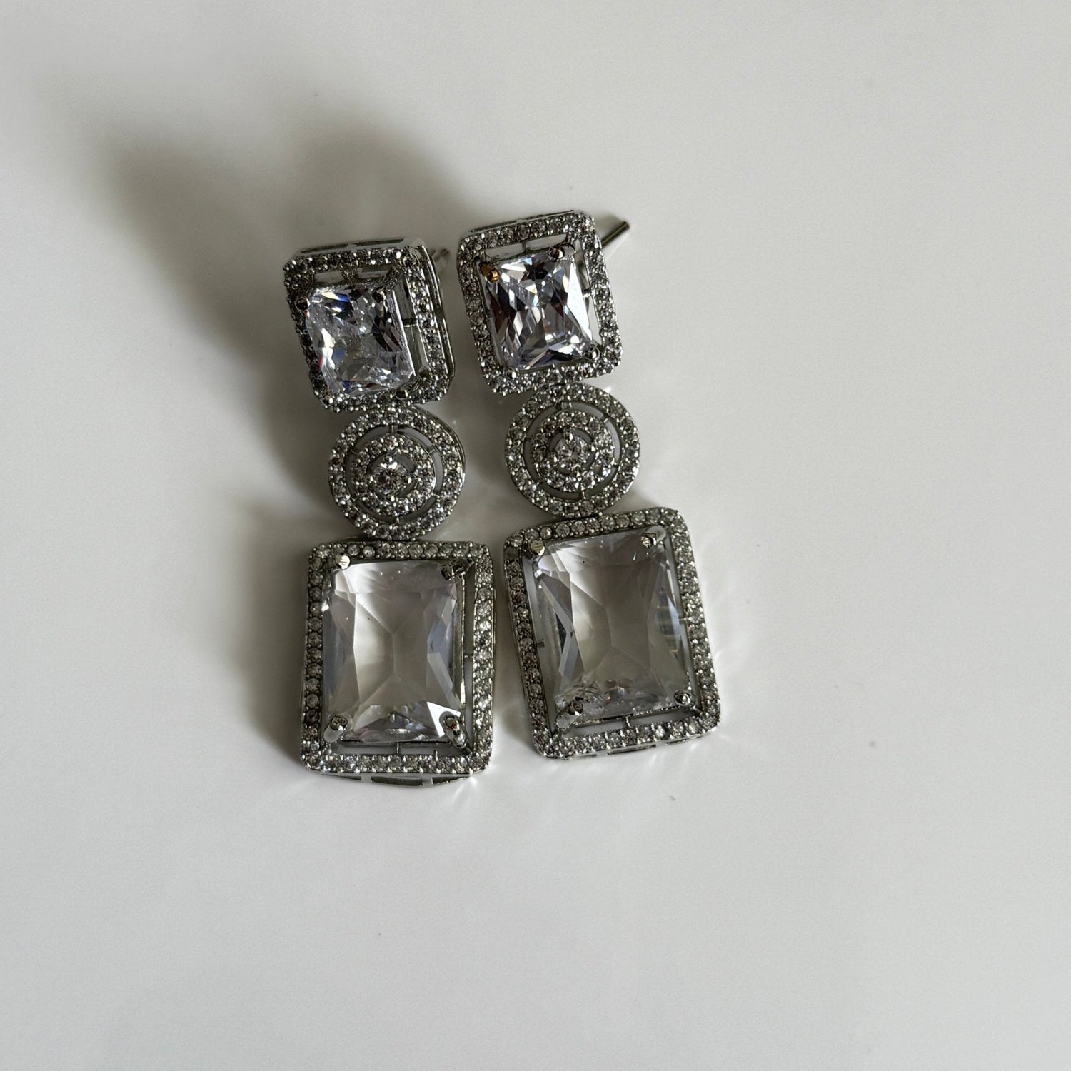 Celestial Glimmer CZ Drop Earrings - Vinni’s Jewelry