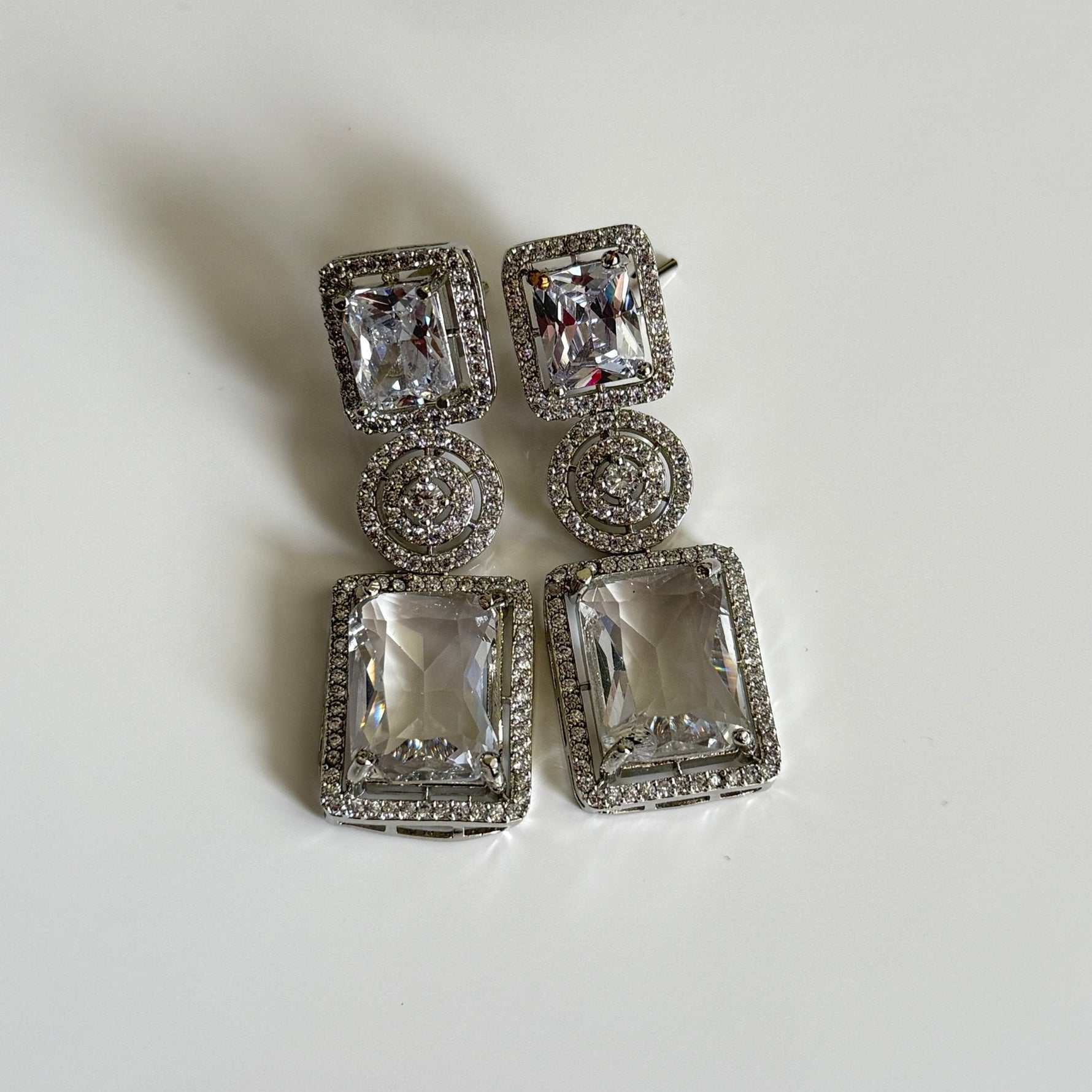 Celestial Glimmer CZ Drop Earrings - Vinni’s Jewelry