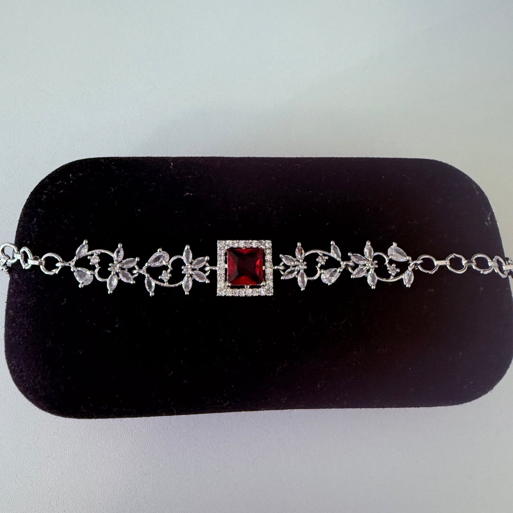 Crimson Bloom Bracelet - Vinni’s Jewelry