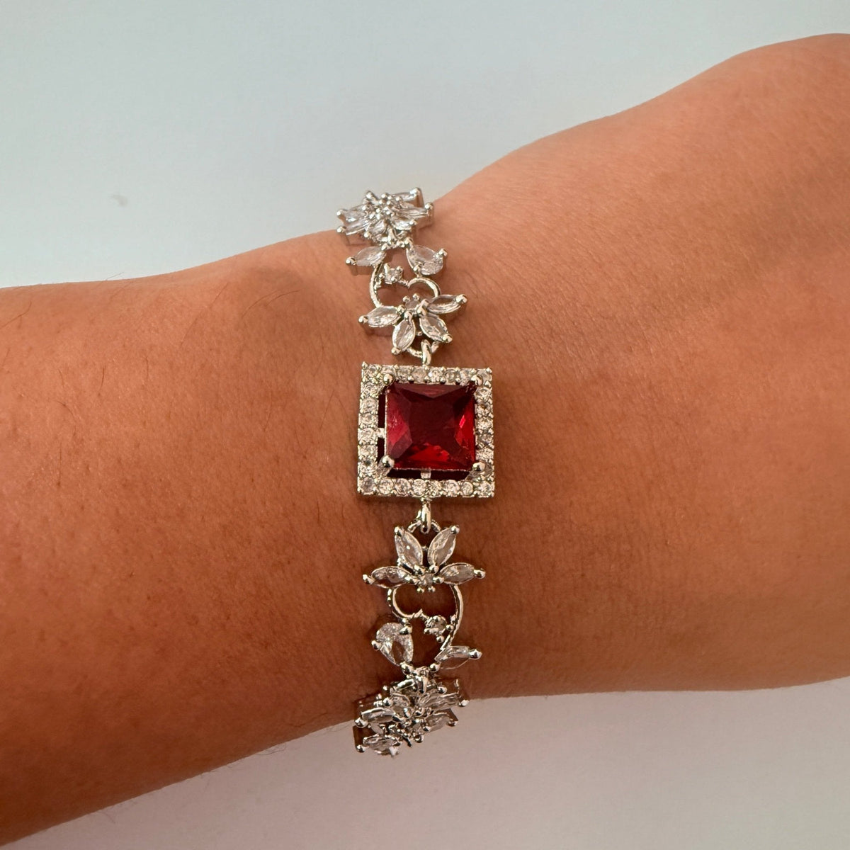 Crimson Bloom Bracelet - Vinni’s Jewelry