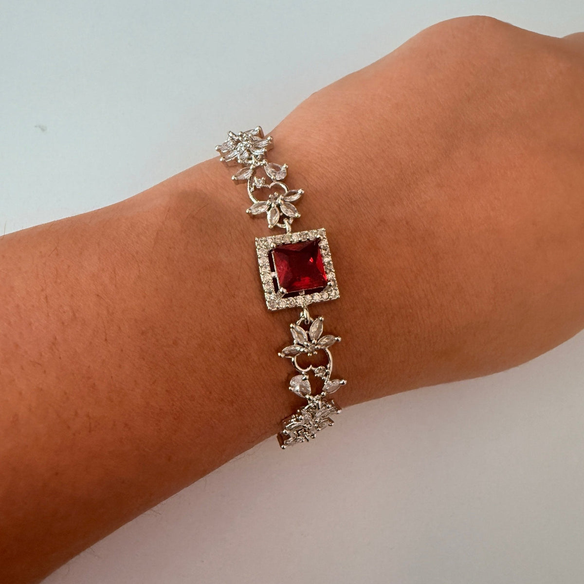 Crimson Bloom Bracelet - Vinni’s Jewelry