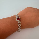 Crimson Bloom Bracelet - Vinni’s Jewelry