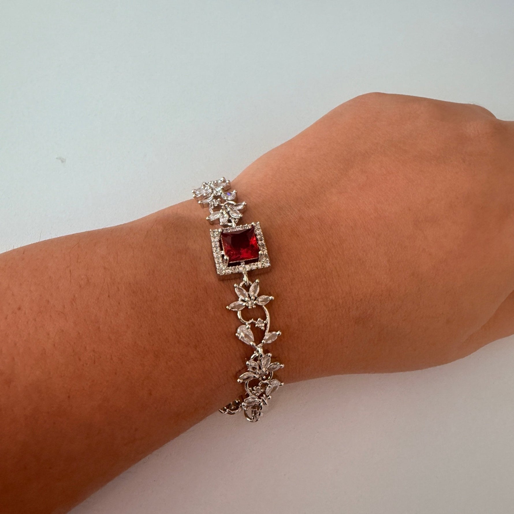 Crimson Bloom Bracelet - Vinni’s Jewelry