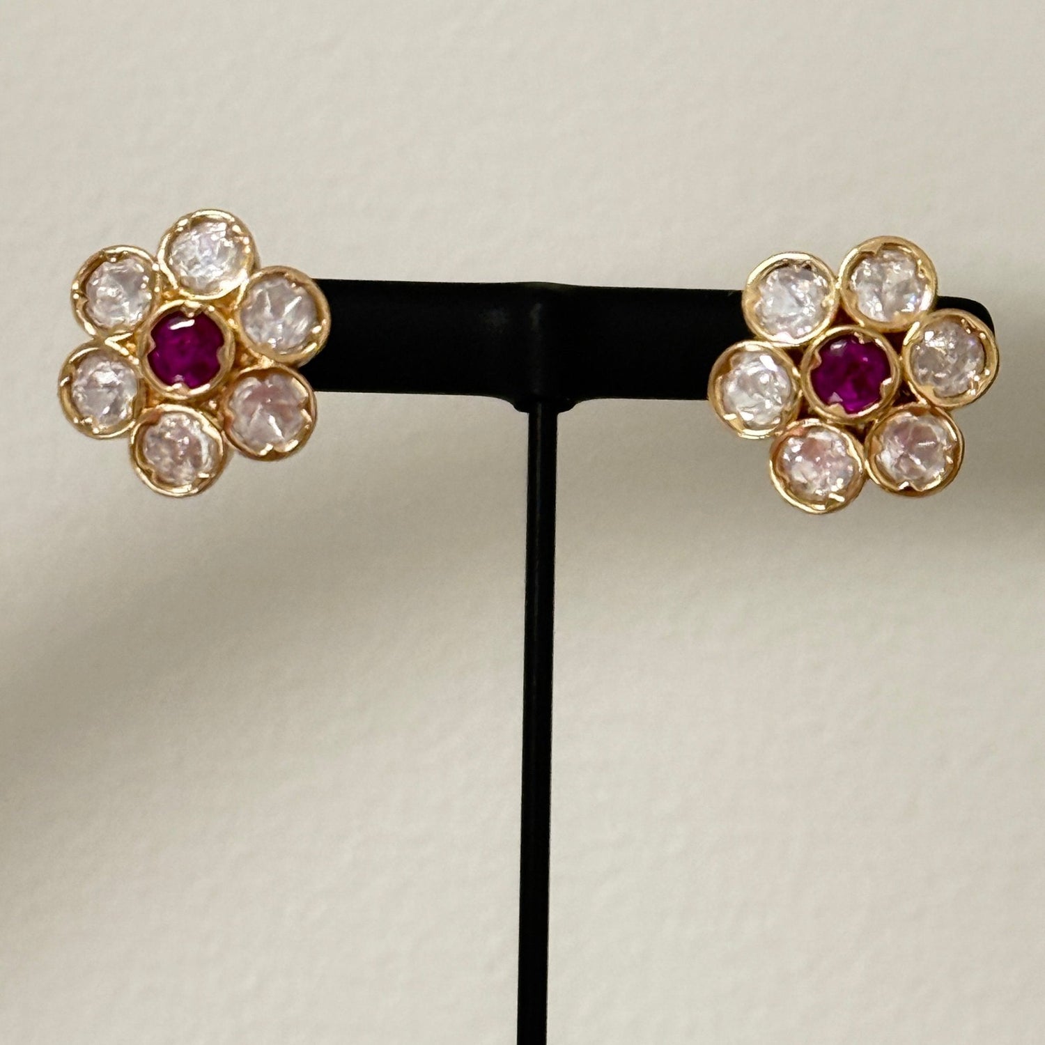 Crystal Bloom Stud Earrings