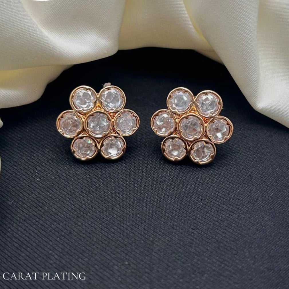 Crystal Bloom Stud Earrings - Vinni’s Jewelry