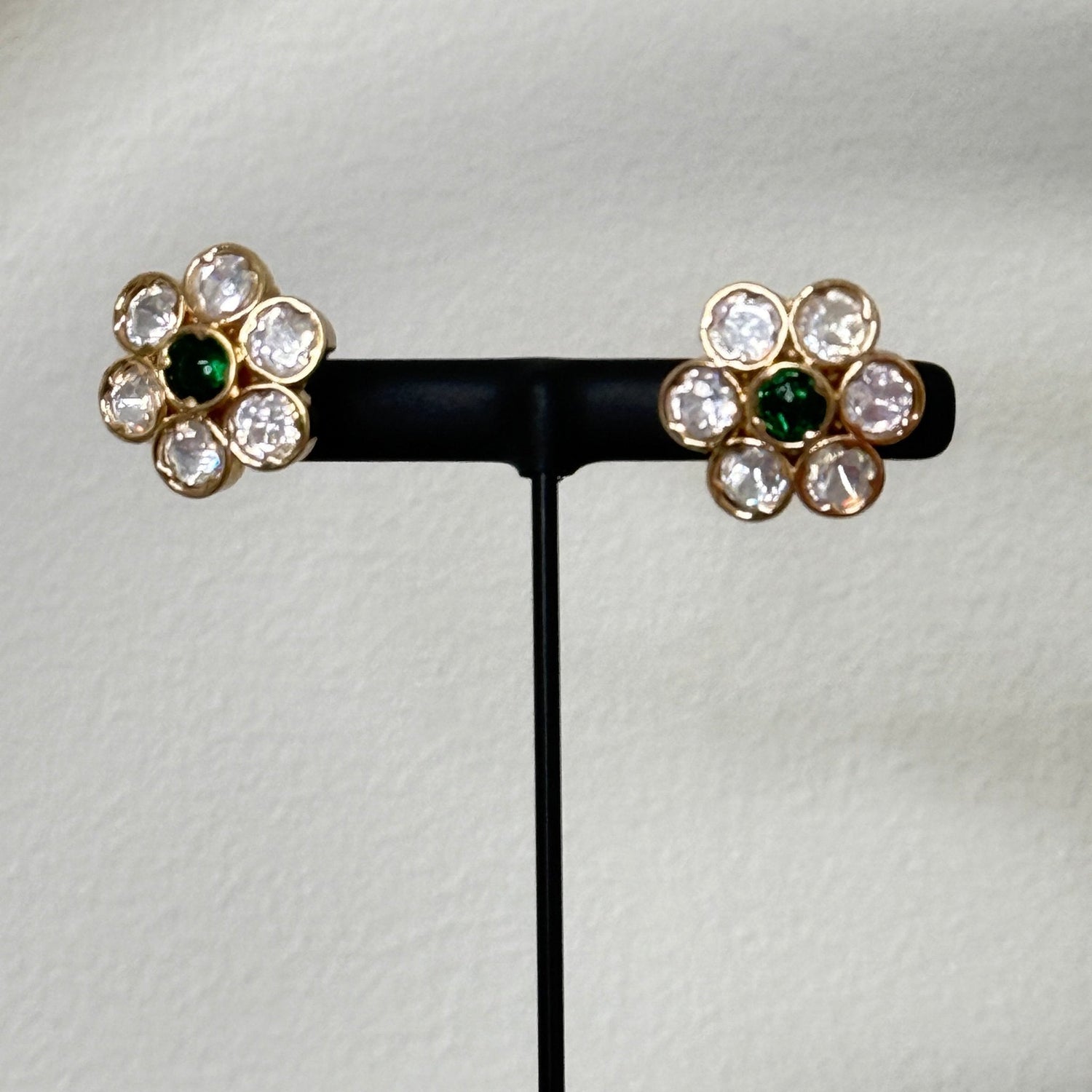 Crystal Bloom Stud Earrings