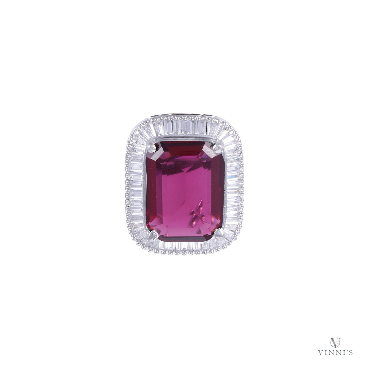 Fuchsia Radiance Studs - Vinni’s Jewelry