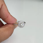 Halo Spark Adjustable Zirconia Ring – Silver Finish - Vinni’s Jewelry