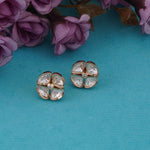 Kundan Clover Studs - Vinni’s Jewelry