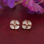 Kundan Clover Studs - Vinni’s Jewelry