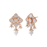 Kundan Pearl Drop Earrings - Vinni’s Jewelry