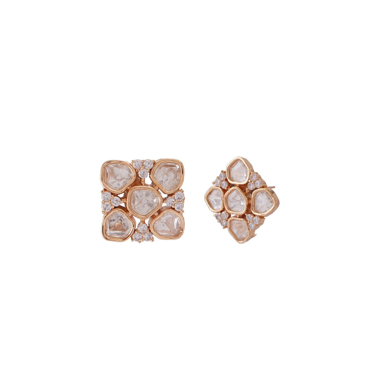 Kundan Radiance Studs - Vinni’s Jewelry