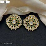 Kundan Sunflower Studs - Vinni’s Jewelry