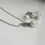 Lustrous Pearl Halo Set - Vinni’s Jewelry