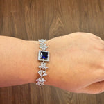 Midnight Blossom Sapphire Bracelet - Vinni’s Jewelry