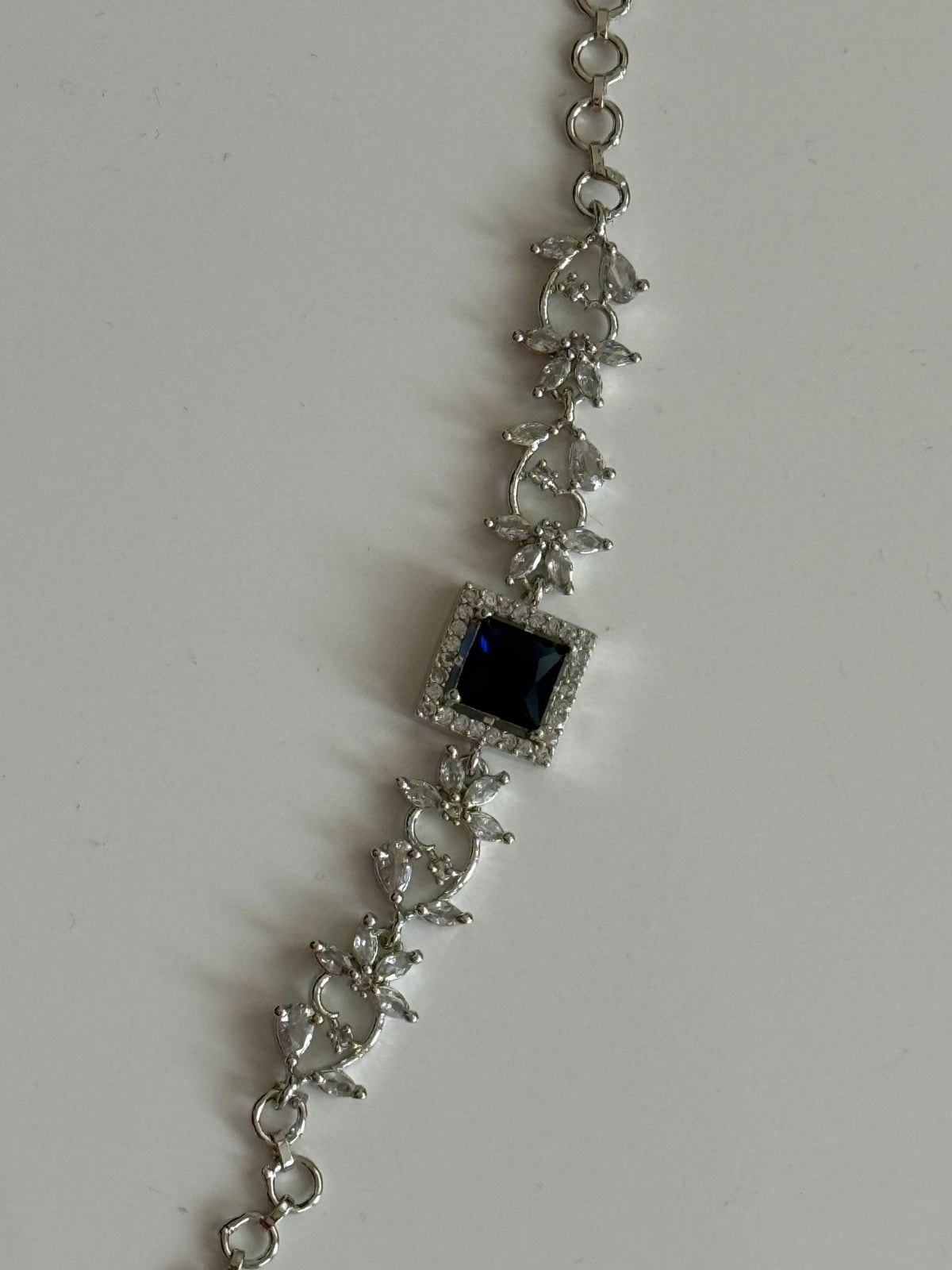 Midnight Blossom Sapphire Bracelet - Vinni’s Jewelry