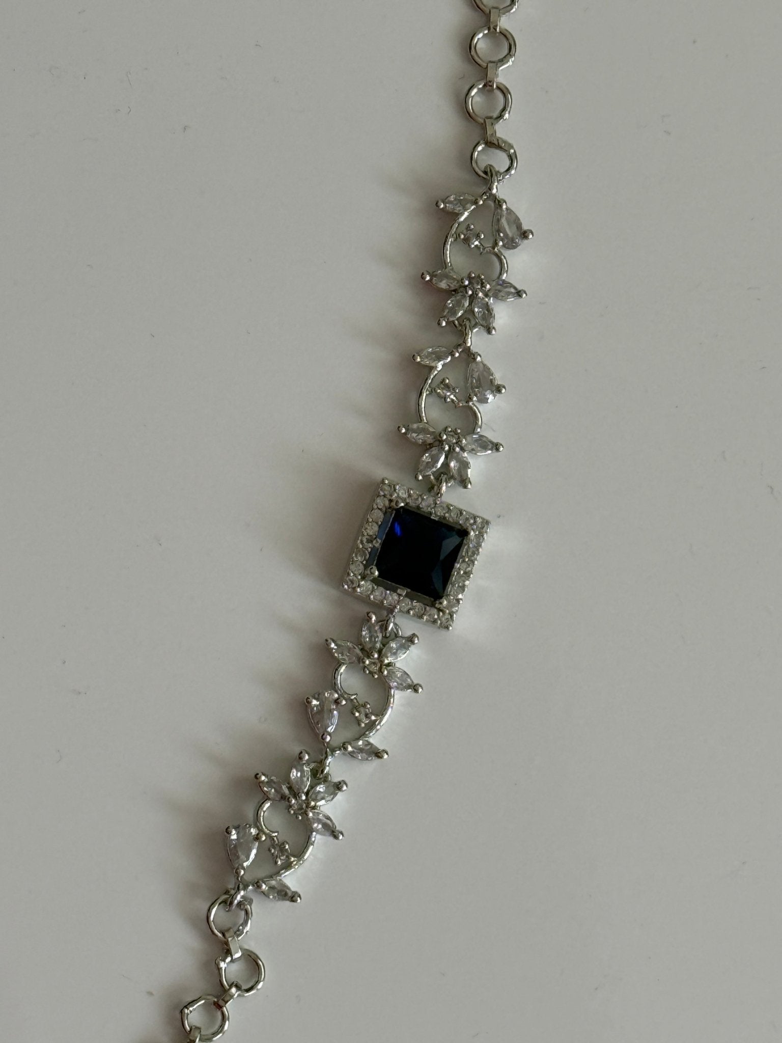Midnight Blossom Sapphire Bracelet - Vinni’s Jewelry