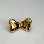 Molten Heart Gold Studs - Vinni’s Jewelry