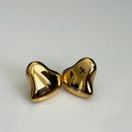 Molten Heart Gold Studs - Vinni’s Jewelry