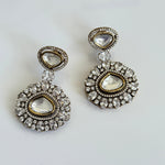 Noor Royal Polki Chandbali Earrings - Vinni’s Jewelry