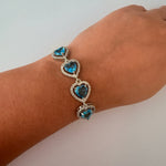 Oceanic Heart Charm Bracelet - Vinni’s Jewelry