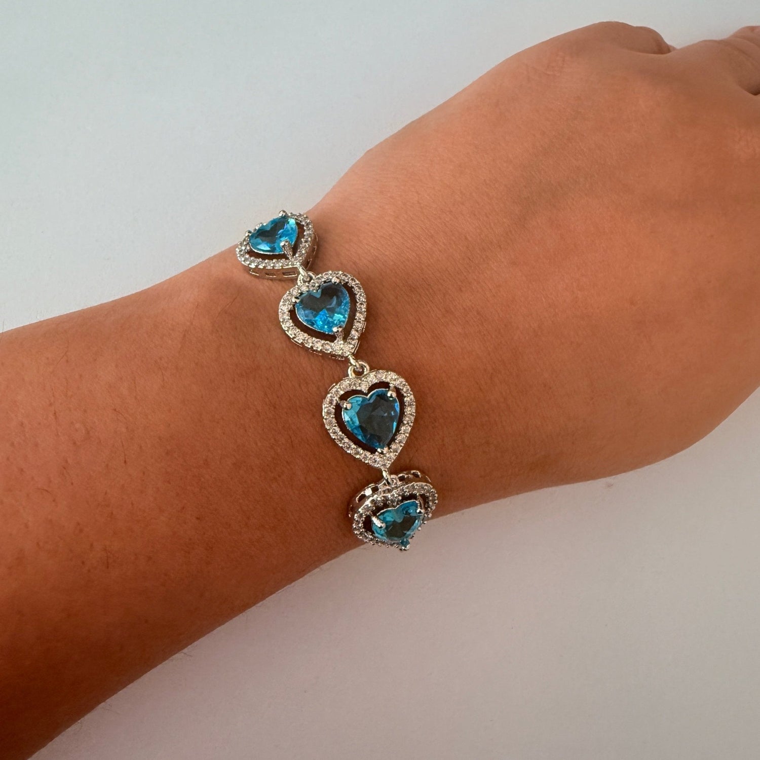 Oceanic Heart Charm Bracelet - Vinni’s Jewelry