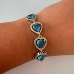 Oceanic Heart Charm Bracelet - Vinni’s Jewelry