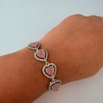 Pink Heart Elegance Bracelet - Vinni’s Jewelry